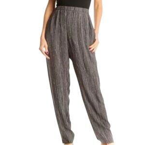 Eileen Fisher Shima Printed Silk Crepe Trousers